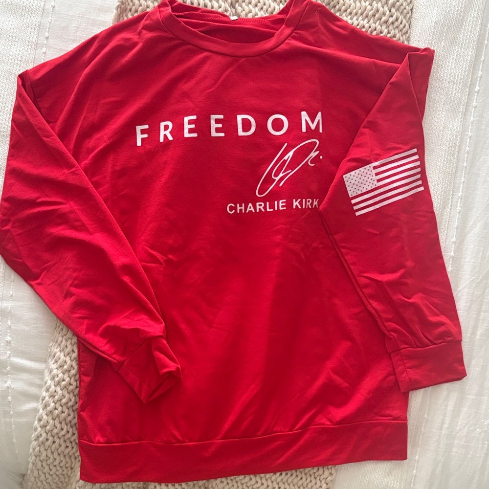Red 'FREEDOM' Crewneck Shirt
Charlie Kirk